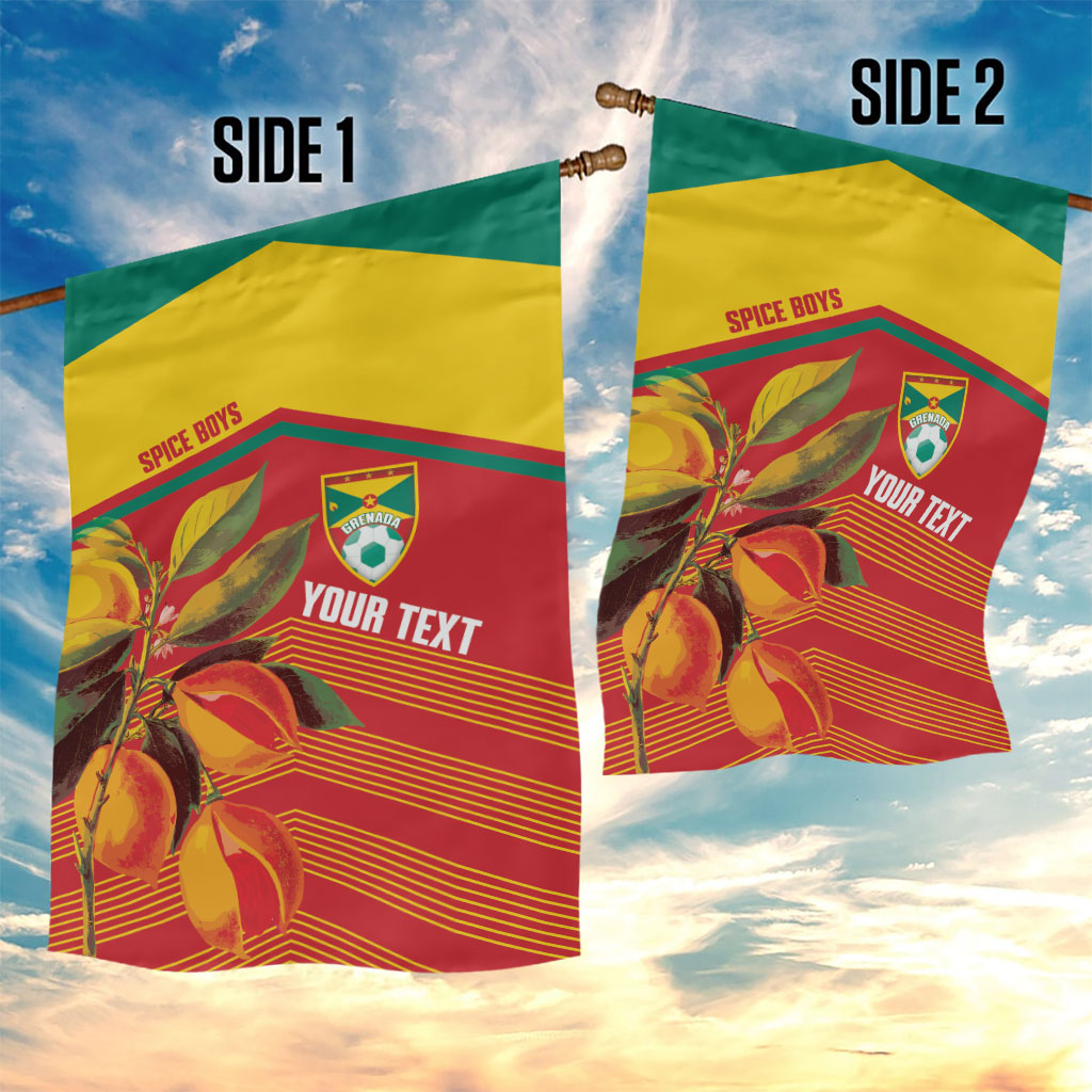 Grenada Football 2026 Custom Garden Flag Go Spice Boys Nutmeg Red Version