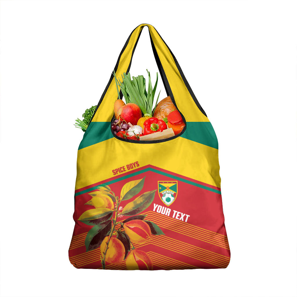 Grenada Football 2026 Custom Grocery Bag Go Spice Boys Nutmeg Red Version