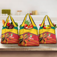 Grenada Football 2026 Custom Grocery Bag Go Spice Boys Nutmeg Red Version
