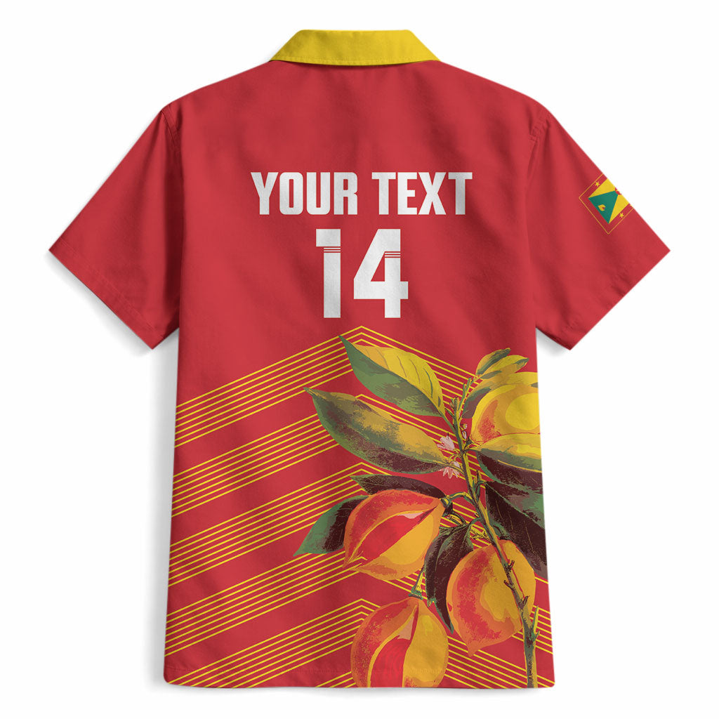 Grenada Football 2026 Custom Hawaiian Shirt Go Spice Boys Nutmeg Red Version