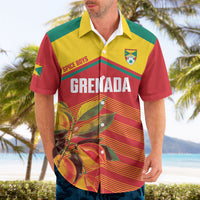 Grenada Football 2026 Custom Hawaiian Shirt Go Spice Boys Nutmeg Red Version
