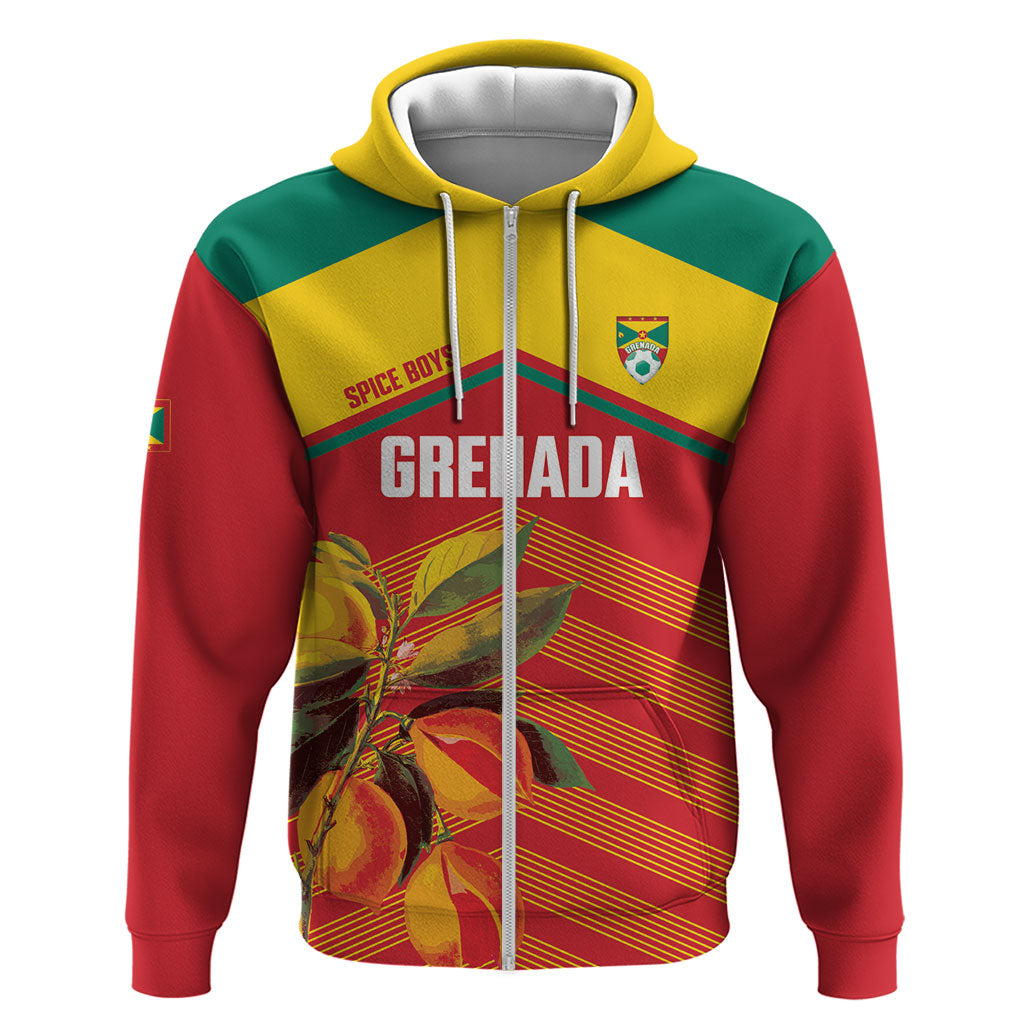 Grenada Football 2026 Custom Hoodie Go Spice Boys Nutmeg Red Version