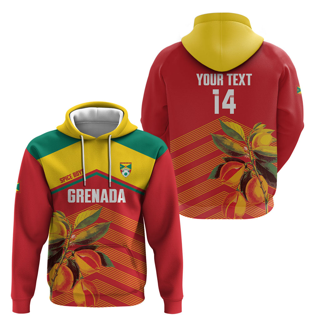 Grenada Football 2026 Custom Hoodie Go Spice Boys Nutmeg Red Version