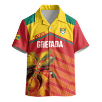 Grenada Football 2026 Custom Kid Hawaiian Shirt Go Spice Boys Nutmeg Red Version