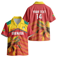 Grenada Football 2026 Custom Kid Hawaiian Shirt Go Spice Boys Nutmeg Red Version