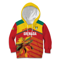 Grenada Football 2026 Custom Kid Hoodie Go Spice Boys Nutmeg Red Version