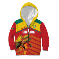 Grenada Football 2026 Custom Kid Hoodie Go Spice Boys Nutmeg Red Version