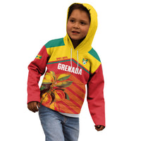 Grenada Football 2026 Custom Kid Hoodie Go Spice Boys Nutmeg Red Version
