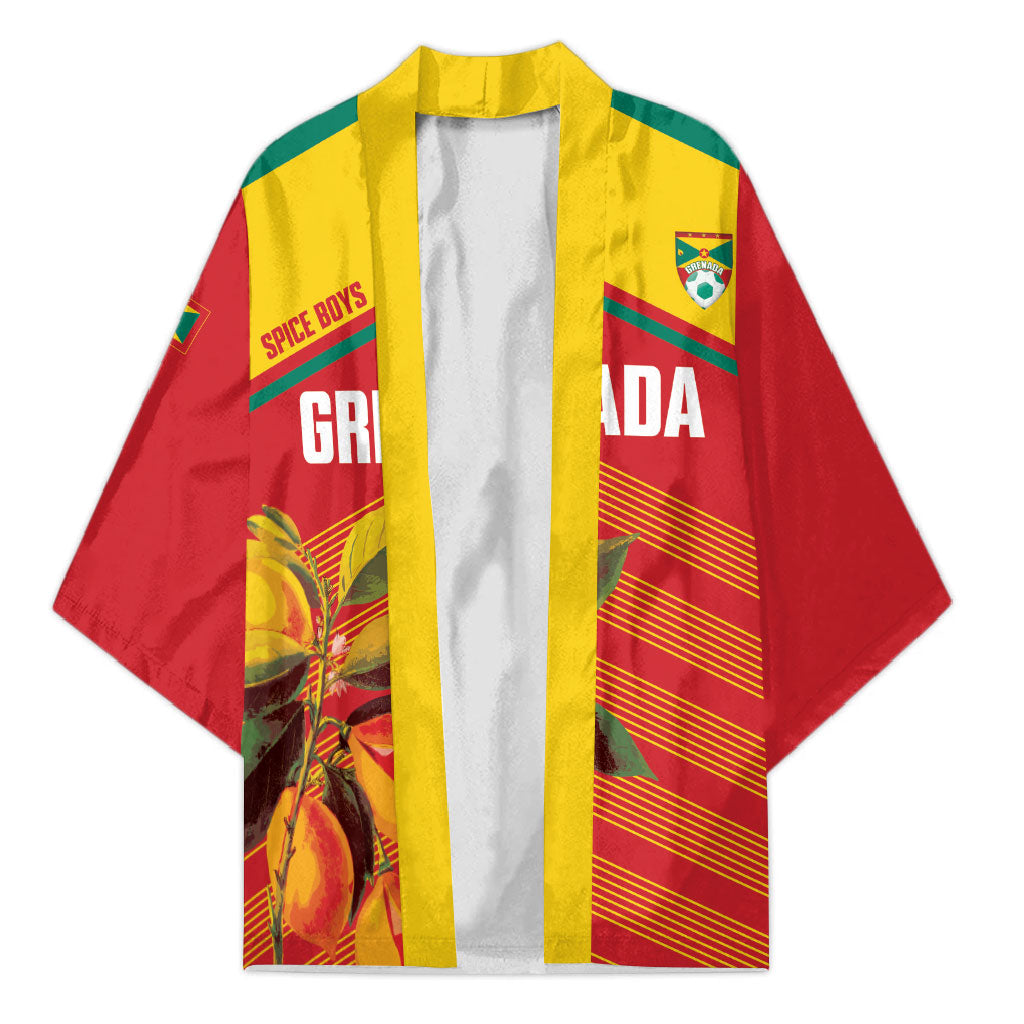 Grenada Football 2026 Custom Kimono Go Spice Boys Nutmeg Red Version
