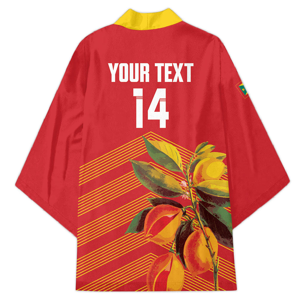 Grenada Football 2026 Custom Kimono Go Spice Boys Nutmeg Red Version