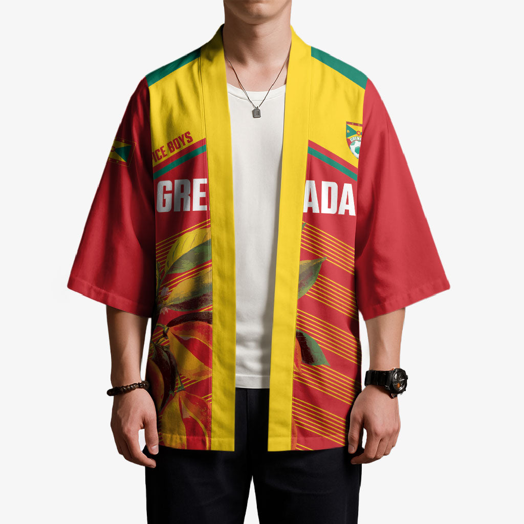 Grenada Football 2026 Custom Kimono Go Spice Boys Nutmeg Red Version
