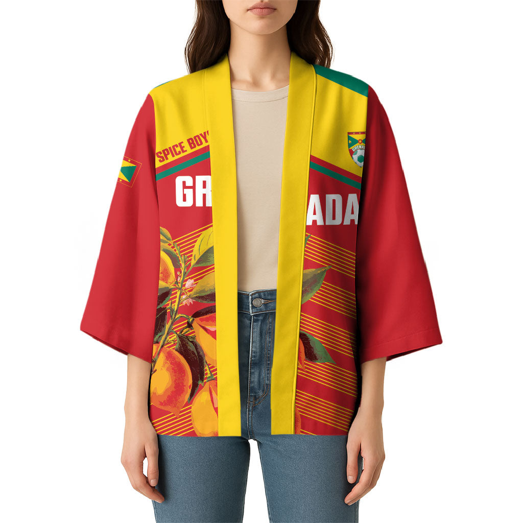 Grenada Football 2026 Custom Kimono Go Spice Boys Nutmeg Red Version