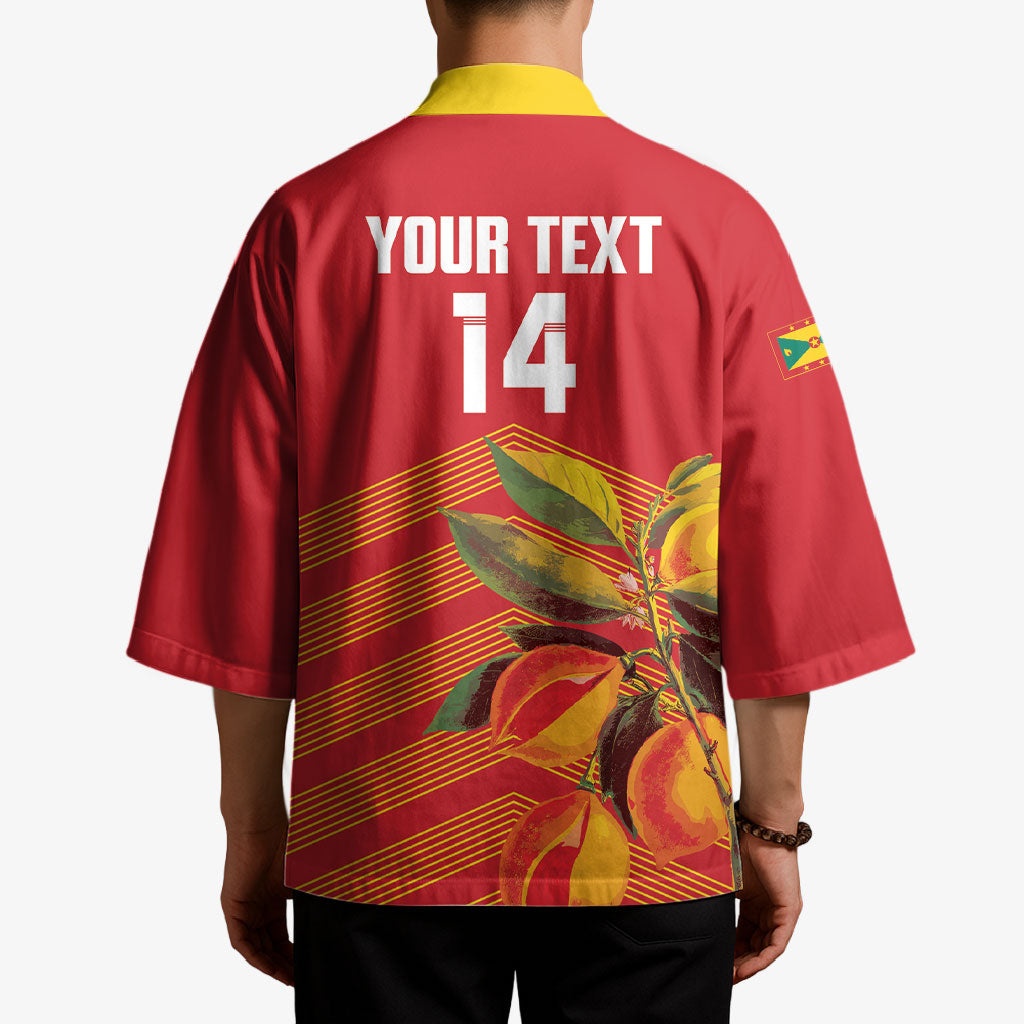 Grenada Football 2026 Custom Kimono Go Spice Boys Nutmeg Red Version