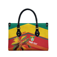 Grenada Football 2026 Custom Leather Bag Go Spice Boys Nutmeg Red Version