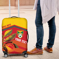 Grenada Football 2026 Custom Luggage Cover Go Spice Boys Nutmeg Red Version