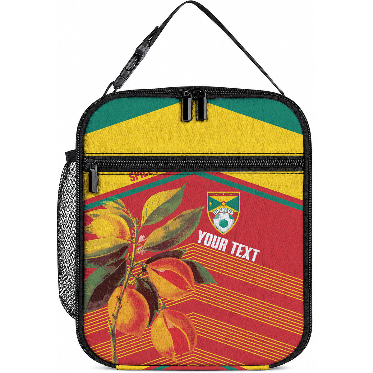 Grenada Football 2026 Custom Lunch Bag Go Spice Boys Nutmeg Red Version