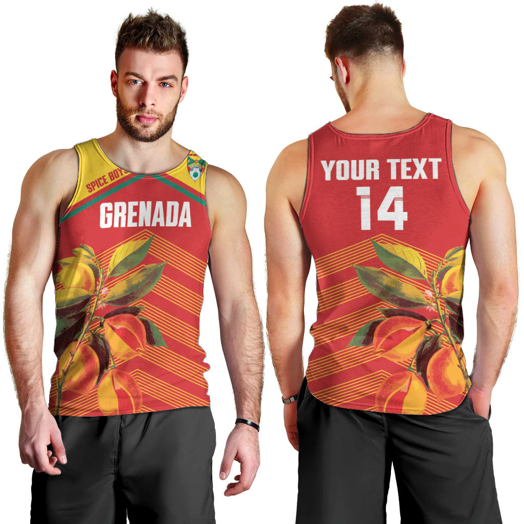 Grenada Football 2026 Custom Men Tank Top Go Spice Boys Nutmeg Red Version