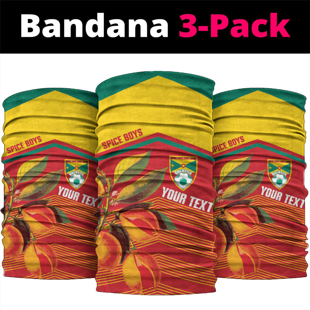 Grenada Football 2026 Custom Neck Gaiter Go Spice Boys Nutmeg Red Version