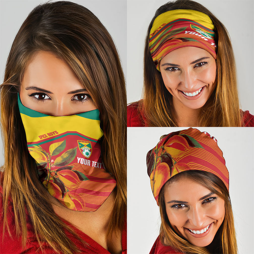 Grenada Football 2026 Custom Neck Gaiter Go Spice Boys Nutmeg Red Version