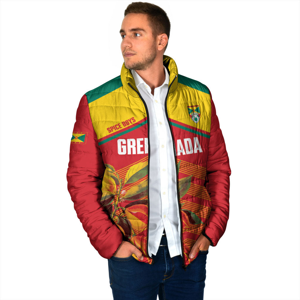 Grenada Football 2026 Custom Padded Jacket Go Spice Boys Nutmeg Red Version