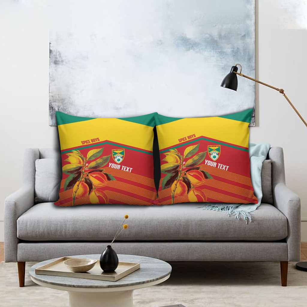 Grenada Football 2026 Custom Pillow Cover Go Spice Boys Nutmeg Red Version