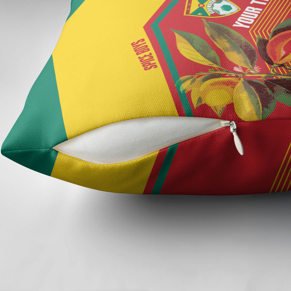 Grenada Football 2026 Custom Pillow Cover Go Spice Boys Nutmeg Red Version