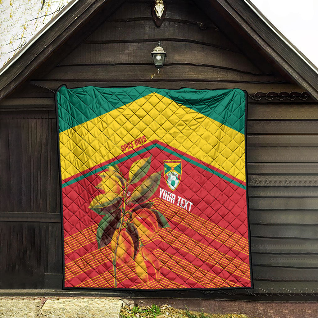 Grenada Football 2026 Custom Quilt Go Spice Boys Nutmeg Red Version