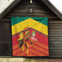 Grenada Football 2026 Custom Quilt Go Spice Boys Nutmeg Red Version