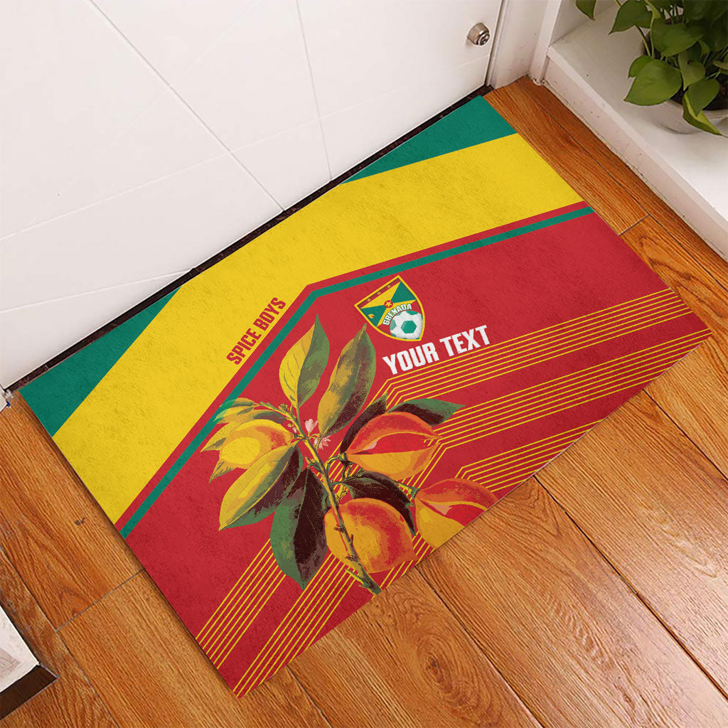 Grenada Football 2026 Custom Rubber Doormat Go Spice Boys Nutmeg Red Version