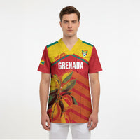 Grenada Football 2026 Custom Scrub Top Go Spice Boys Nutmeg Red Version