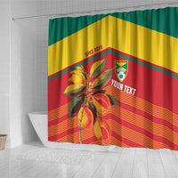 Grenada Football 2026 Custom Shower Curtain Go Spice Boys Nutmeg Red Version