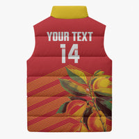 Grenada Football 2026 Custom Sleeveless Puffer Jacket Go Spice Boys Nutmeg Red Version