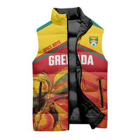 Grenada Football 2026 Custom Sleeveless Puffer Jacket Go Spice Boys Nutmeg Red Version