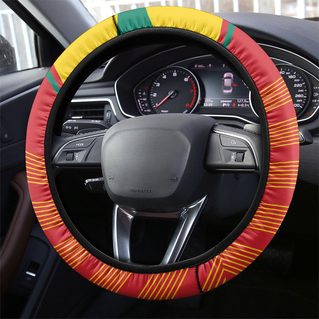 Grenada Football 2026 Steering Wheel Cover Go Spice Boys Nutmeg Red Version