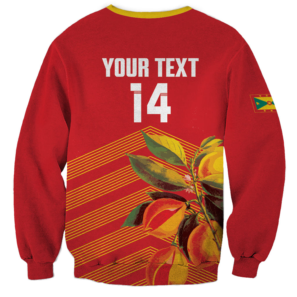 Grenada Football 2026 Custom Sweatshirt Go Spice Boys Nutmeg Red Version