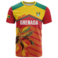 Grenada Football 2026 Custom T Shirt Go Spice Boys Nutmeg Red Version