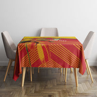 Grenada Football 2026 Custom Tablecloth Go Spice Boys Nutmeg Red Version