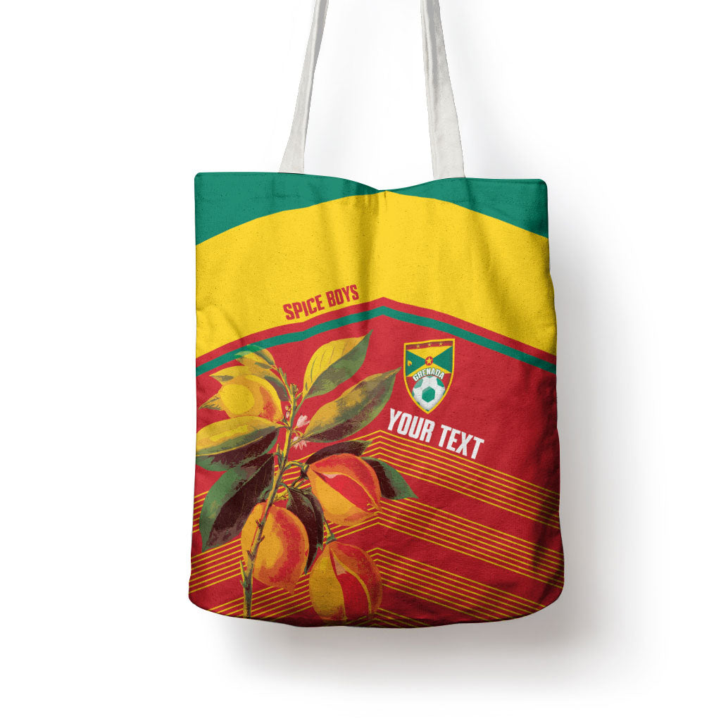 Grenada Football 2026 Custom Tote Bag Go Spice Boys Nutmeg Red Version