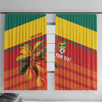 Grenada Football 2026 Custom Window Curtain Go Spice Boys Nutmeg Red Version