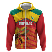 Grenada Football 2026 Custom Zip Hoodie Go Spice Boys Nutmeg Red Version