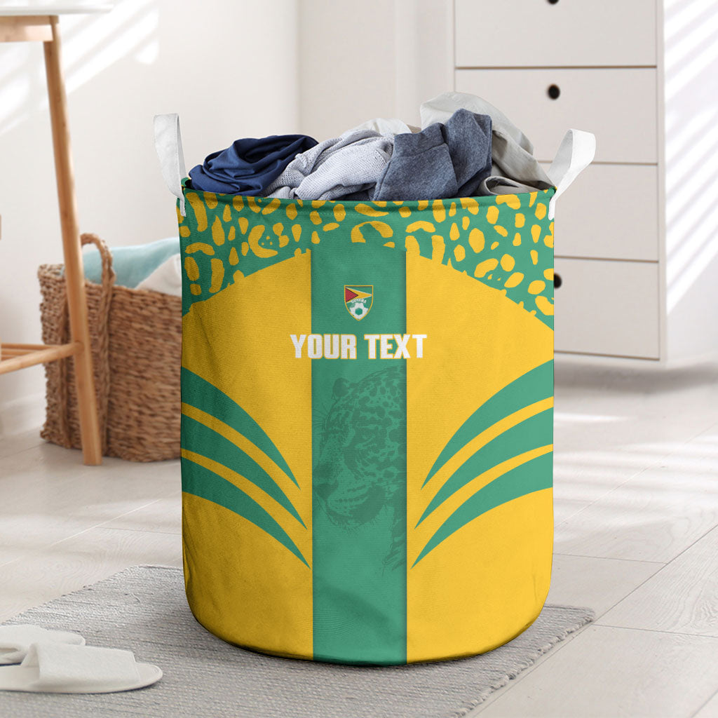 Guyana Football 2026 Custom Laundry Basket Come On Golden Jaguars