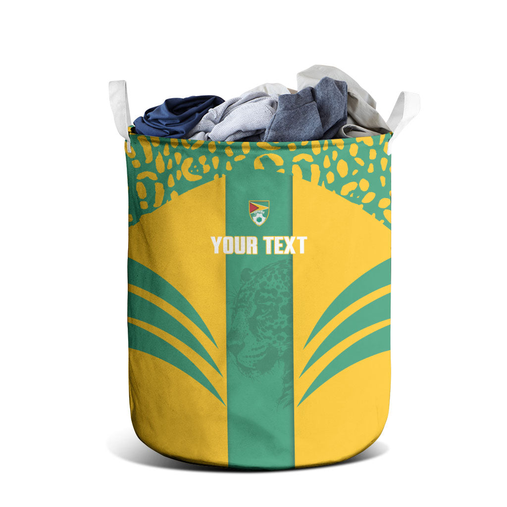 Guyana Football 2026 Custom Laundry Basket Come On Golden Jaguars