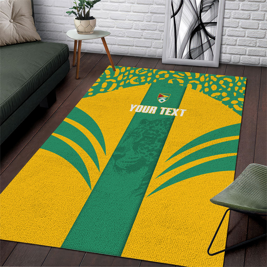 Guyana Football 2026 Custom Area Rug Come On Golden Jaguars