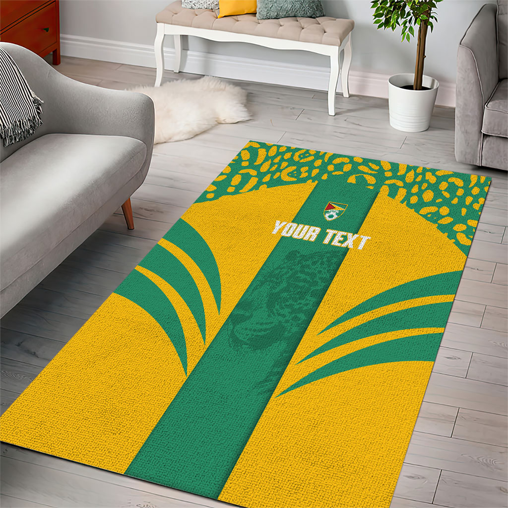 Guyana Football 2026 Custom Area Rug Come On Golden Jaguars