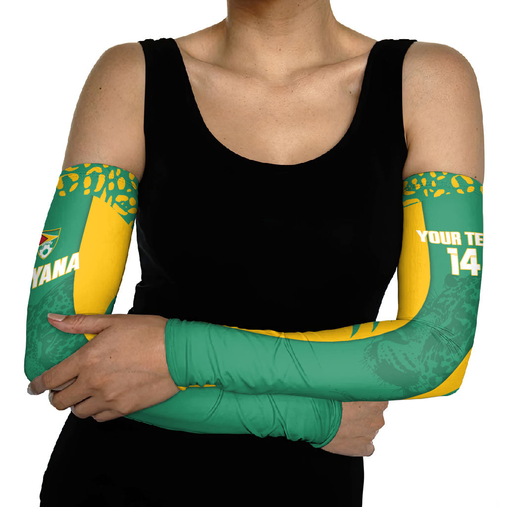 Guyana Football 2026 Custom Arm Sleeves Come On Golden Jaguars