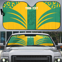 Guyana Football 2026 Custom Auto Sun Shade Come On Golden Jaguars