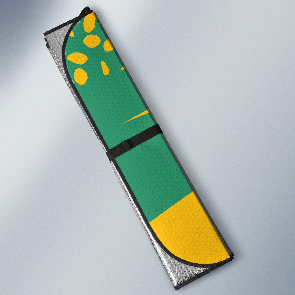 Guyana Football 2026 Custom Auto Sun Shade Come On Golden Jaguars