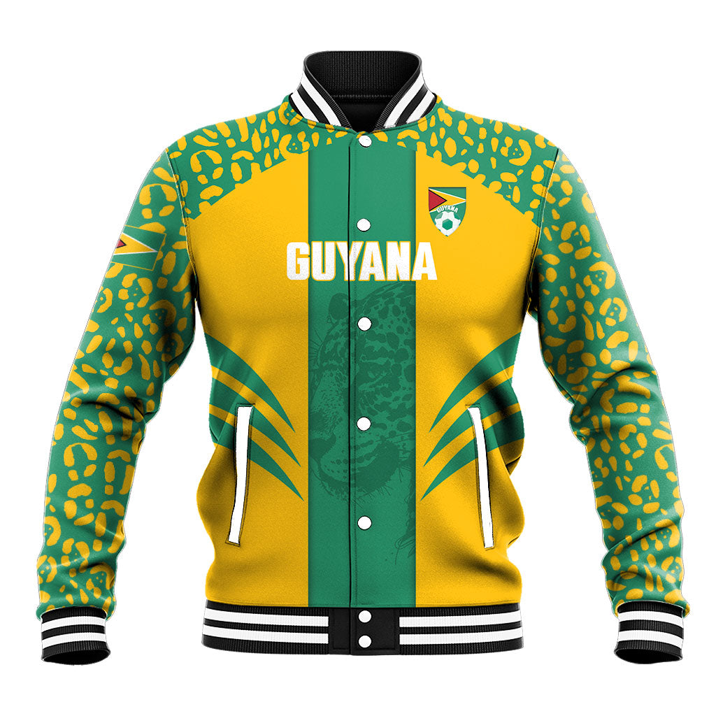 Guyana Football 2026 Custom Baseball Jacket Come On Golden Jaguars