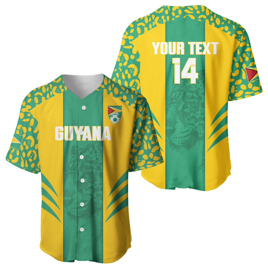 Guyana Football 2026 Custom Baseball Jersey Come On Golden Jaguars