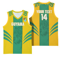 Guyana Football 2026 Custom Basketball Jersey Come On Golden Jaguars